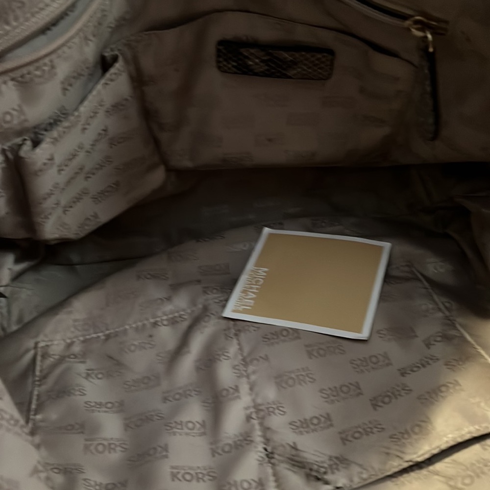 Michael Kors Python Embossed Leather Tote - image 5